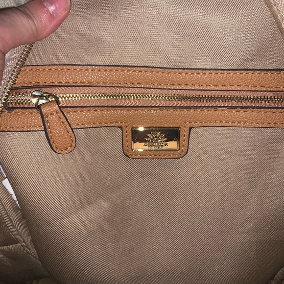 Adam Lippes for Target Shearling Backpack - Oatmeal Plaid, White fall bag casual main image 6
